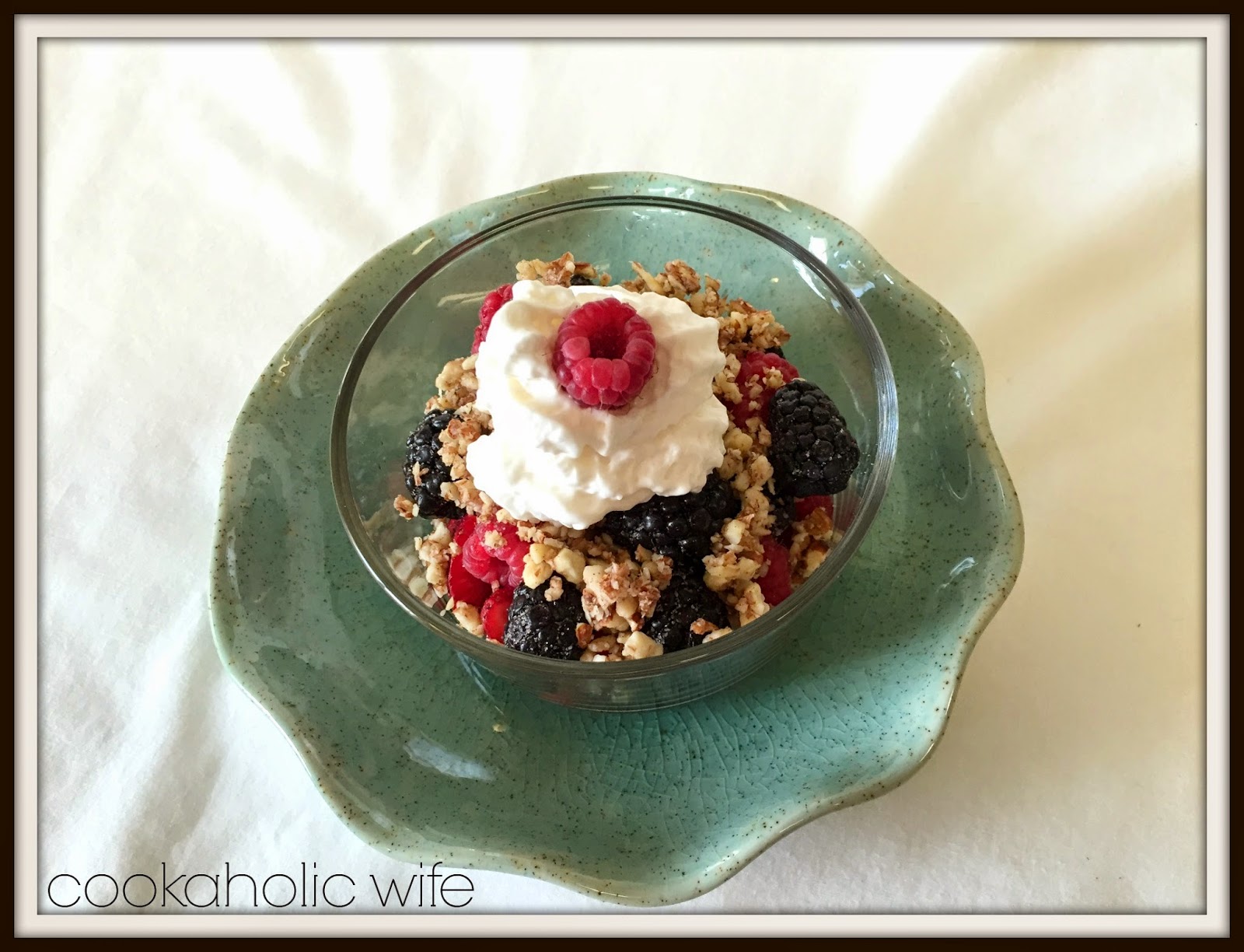 Paleo Triple Berry No-Bake Crisp: Breakfast or Dessert?